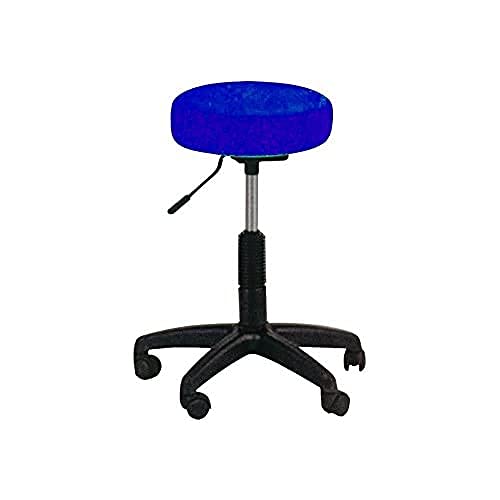 GiMa 45210 Hocker Kunststoff Skay Kunstleder Verstellbar, Schwarz von GIMA