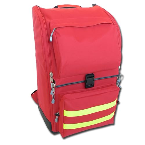 GiMa Ambulance Rucksack, 40 cm l x 30 cm W x 57 cm H, rot, Notfall, Trauma, Rescue, medical, Erste Hilfe, Krankenschwester, Paramedic Multi Pocket Tasche von GIMA