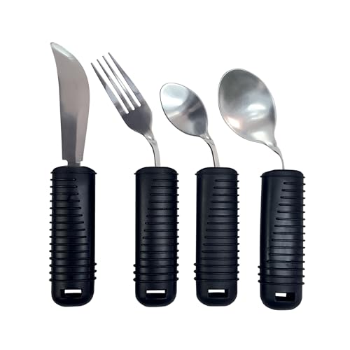 GIMA - Set bestehend aus 4 formbaren Besteck aus Edelstahl (Messer, Gabel, Löffel und Löffel), 28921 von GIMA