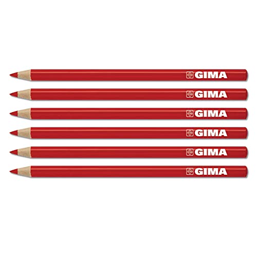 Gima - Dermatologischer Stift, um die Haut zu markieren und die zu behandelnden Bereiche hervorzuheben, Packung mit 6 Stück, 33177 von GIMA