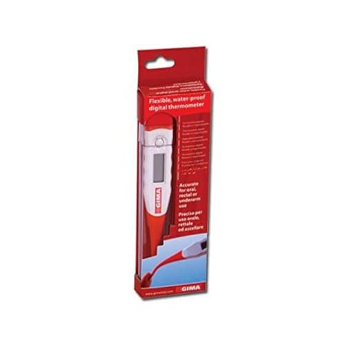 Gima - Digitales Fieberthermometer Flexi, °C, biegsame Spitze, wasserdicht, Messung in 30 Sekunden, Genauigkeit ± 0,1°C, Speicher für letzten Messwert, akustischer Alarm. Gima - Digitales Fieberthermometer Flexi, °C, biegsame Spitze, wasserdicht, Messung in 30 Sekunden, Genauigkeit ± 0,1°C, Speicher für letzten Messwert, akustischer Alarm. von GIMA