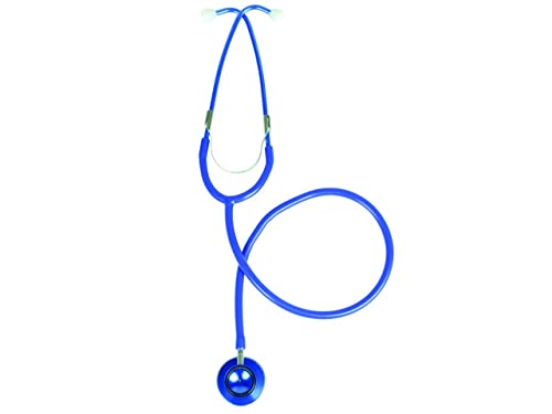 Gima - Doppelkopf-Stethoskop TRAD COLOR, Erwachsene, Y Farbe Blau, Pavillon Ø 43,5 mm, Glocke Ø 30 mm Außenmaß, Latexfrei, CE Medizinprodukt von GIMA