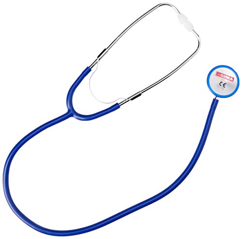 Gima - Einkopf-Stethoskop TRAD, Erwachsene, Y Farbe Blau, Pavillon Ø 43,5 mm, Latexfrei, CE-Medizinprodukt von GIMA