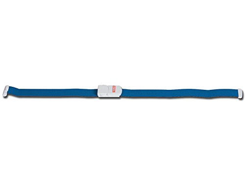 Gima - Jetpull 2 ​​Tourniquet mit patentiertem Stopp für sofortiges oder allmähliches Lösen, Manövrierbarkeit mit 1 Hand, waschbar bei 60/90°C und autoklavierbar, Farbe Blau, Größe 56x2,4 cm, 1 Stück von GIMA