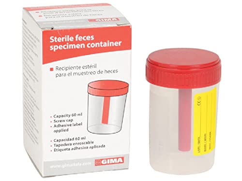 Gima - Kotbehälter 60 ml in Einzelverpackung - steril - 100 Stück von GIMA