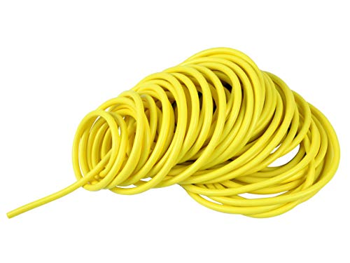 Gima - Latexschlauch mit elastischem Widerstand, Gebinde mit einer Länge von 25 m, Wandstärke 1,5 mm, Widerstandsstufe Extra-Licht, Farbe Gelb von GIMA