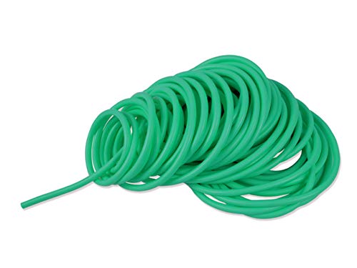 Gima - Latexschlauch mit elastischem Widerstand, Gebinde mit einer Länge von 25 m, Wandstärke 2 mm, Widerstandsstufe Licht, Farbe Grün von GIMA