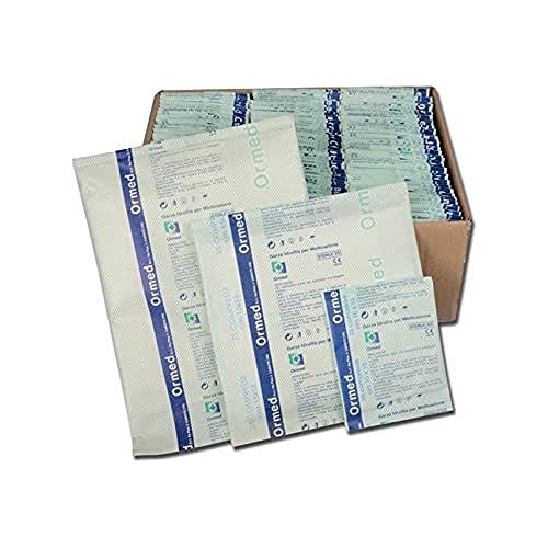 Mediberg NOLINT Hydrophile Gazetablette aus reiner Baumwolle, unsteril, 20 Fäden/cm2, 16 gefaltete und gesäumte Schichten, Größe 5 x 5 cm, 100 Stück Mediberg NOLINT Hydrophile Gazetablette aus reiner Baumwolle, unsteril, 20 Fäden/cm2, 16 gefaltete und gesäumte Schichten, Größe 5 x 5 cm, 100 Stück von GIMA