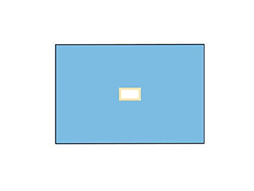 Mediberg OP-Abdecktuch mit Loch 9x18 cm aus doppelt gekoppeltem Vliesstoff, saugfähig und wasserdicht, steril und wegwerfbar, 2 Lagen, hellblaue Farbe, Größe 100x150 cm, latexfrei, 25 Stück verpackt von GIMA