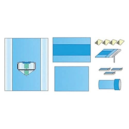 Mediberg Orthopädie-Arthroskopie-Knie-Chirurgie-Set aus doppelt gekoppeltem Vliesstoff, steril, Packung mit 8 Sets Mediberg Orthopädie-Arthroskopie-Knie-Chirurgie-Set aus doppelt gekoppeltem Vliesstoff, steril, Packung mit 8 Sets von GIMA