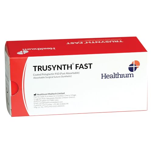 HEALTHIUM - TRUSYNTH FAST - Polyglactine 910 geflochten und beschichtet, schnell einziehend, C3, Nadel 19 mm, Naht 45 cm, 22912 HEALTHIUM - TRUSYNTH FAST - Polyglactine 910 geflochten und beschichtet, schnell einziehend, C3, Nadel 19 mm, Naht 45 cm, 22912 von HEALTHIUM