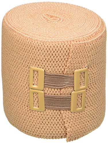 Previs - PreviBielastica, Bi-Elastische Kompressionsbinde, Starke Kompression, Größen 7 m x 8 cm, 10 einzeln verpackte Stücke, mit Verbandklammer von Gima