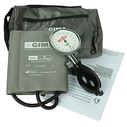 Sirio Sphygmomanometer, professionelle Blut Druck Messgerät, schwarz Manschette und Tasche von GIMA