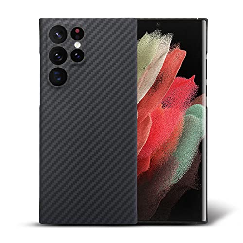 Schlanke und leichte Hülle aus Aramid-Kohlefaser für das Samsung Galaxy S23 Ultra (Schwarz) von GIMEHOHIG04
