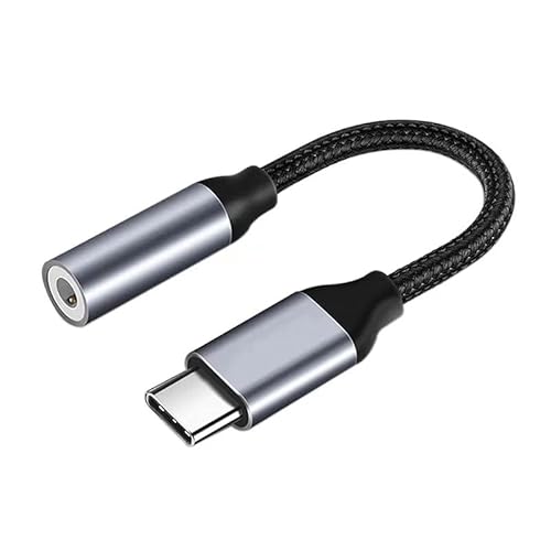 GIMIRO Aux Kabel 3.5 mm Adapter USB Typ C Phone Stereo Klinkenkabel Audiokabel – Nylon geflochten AUX-Kabel für Auto, Kopfhörer, Telefon, Smartphone von GIMIRO
