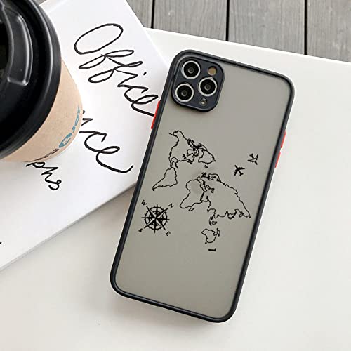 GINASH Weltkarte Reiseflugzeug Handyhülle für iPhone 13 14 11 12 Pro Max 7 8 Plus SE2 X XR XS MAX Rückseite Harte stoßfeste Abdeckung, Schwarze Karte 7, für iPhone 14 Pro GINASH Weltkarte Reiseflugzeug Handyhülle für iPhone 13 14 11 12 Pro Max 7 8 Plus SE2 X XR XS MAX Rückseite Harte stoßfeste Abdeckung, Schwarze Karte 7, für iPhone 14 Pro von GINASH