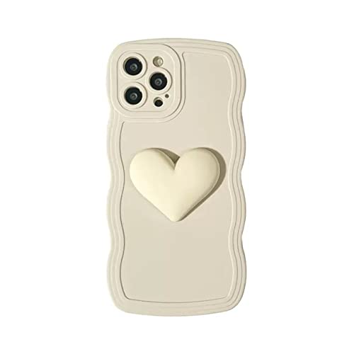 Loving liquidSilicone Waves Handyhülle für Huawei P30 Lite P30Pro P20 P40 P50 Mate 50 40 30 20 Pro Y9S Y9 Prime 2019 Softcover, weißes Herz, für Huawei Mate 20 Pro von GINASH