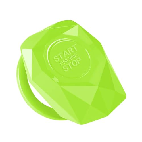 Auto Startknopf Abdeckung, Push To Start ZüNdknopf Schutz Abdeckung Zieraufkleber,Auto Start Motor Stop Knopf Abdeckung ZüNdung Druckschalter Dekorring,FüR Auto-Styling-ZubehöR,GrüN von GINKOEHD
