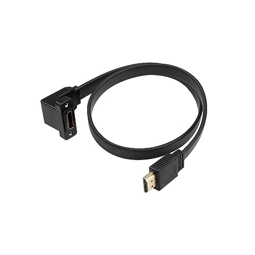 GINTOOYUN HDMI Verlängerungskabel, 4K@60Hz HDMI Stecker auf Buchse Adapter Kabel 1.6FT Standard HDMI 2.0 Adapter Stecker Kabel für Laptops, Fernseher, Monitore, Projektoren, etc (Stil 2) von GINTOOYUN