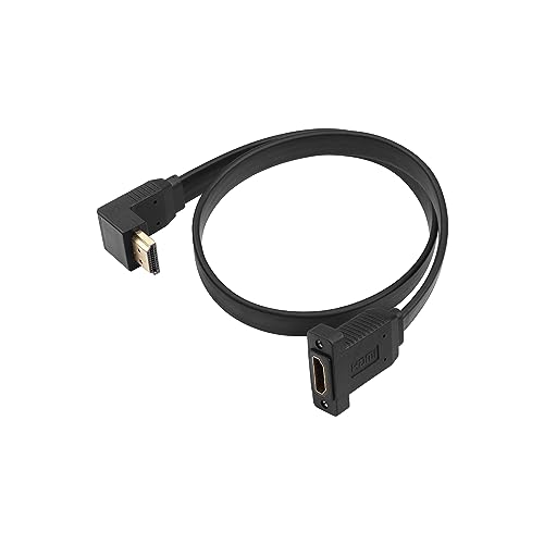 GINTOOYUN HDMI Verlängerungskabel, 4K@60Hz HDMI Stecker auf Buchse Adapter Kabel 1.6FT Standard HDMI 2.0 Adapter Stecker Kabel für Laptops, Fernseher, Monitore, Projektoren, etc (Stil 5) von GINTOOYUN