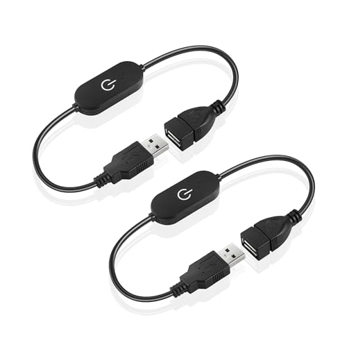 GINTOOYUN LED Touch Inline Dimmer Schalter 5V 3A USB Stecker auf weibliche Controller Schalter Netzkabel Stecker für LED Streifen, LED Schreibtischlampe, Licht ETC 30cm/11.8inch GINTOOYUN LED Touch Inline Dimmer Schalter 5V 3A USB Stecker auf weibliche Controller Schalter Netzkabel Stecker für LED Streifen, LED Schreibtischlampe, Licht ETC 30cm/11.8inch von GINTOOYUN