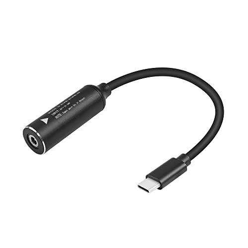 GINTOOYUN PD65W DC35135 auf USB-C Ladekabel DC3.5mmx1.35mm Runde Buchse auf Typ-C Ladegerät Netzteil Kabel für Laptops, Handys, Tablets, Aufladbares, etc(7Inch)(DC35135) von GINTOOYUN