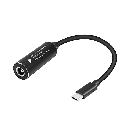 GINTOOYUN PD65W DC5525 auf USB-C Ladekabel DC5.5mmx2.5mm Runde Buchse auf Typ-C Ladegerät Netzteil Kabel für Laptops,Handys,Tablets,Aufladungen,etc(7Inch)(DC5525) von GINTOOYUN