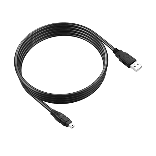 GINTOOYUN USB2.0 zu FireWire Kabel USB2.0 Stecker zu Firewire IEEE 1394 4Pin Stecker Datenkabel für 1394 Acquisition Cards, Industriekameras, Drucker, etc. (5.9FT) (4 Nadeln) von GINTOOYUN