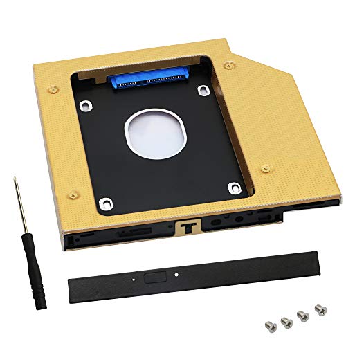 SATA 2nd SSD HDD Festplatten-Caddy Tray, 12,7 mm 6,35 cm SATA-III HDD und SSD Festplatte, Universal-Tablett für Laptop CD/DVD-ROM DiscTray Drive Slot SATA 2nd SSD HDD Festplatten-Caddy Tray, 12,7 mm 6,35 cm SATA-III HDD und SSD Festplatte, Universal-Tablett für Laptop CD/DVD-ROM DiscTray Drive Slot von GINTOOYUN