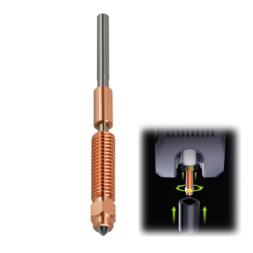 GIONAR K1C Düse 0.4mm, Quick-Swap 3D Drucker Düse Kit 0.4mm, Ender 3 V3 Düse mit Titanlegierung Heatbreak Support High Flow Printing Compatible with Creality K1C,Ender 3 V3, Ender 3V3 Plus 3D Drucker von GIONAR