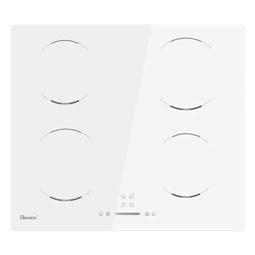 GIONIEN Induktionskochfeld 60 cm, 4 Brenner, Elektrokochfeld, 4-Zonen-Herd, Kindersicherung, weißes Keramikglas, integrierte Arbeitsplatte, Timer, automatische Abschaltung, 6400 W GIONIEN Induktionskochfeld 60 cm, 4 Brenner, Elektrokochfeld, 4-Zonen-Herd, Kindersicherung, weißes Keramikglas, integrierte Arbeitsplatte, Timer, automatische Abschaltung, 6400 W von GIONIEN
