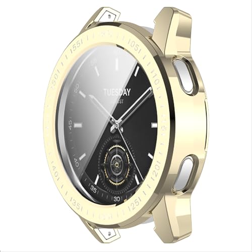 GIOPUEY [2 Stück Hülle Kompatibel mit Xiaomi Watch S3, Soft TPU, Shock Resistant, Xiaomi Watch S3 Cover - Gold+Gold GIOPUEY [2 Stück Hülle Kompatibel mit Xiaomi Watch S3, Soft TPU, Shock Resistant, Xiaomi Watch S3 Cover - Gold+Gold von GIOPUEY