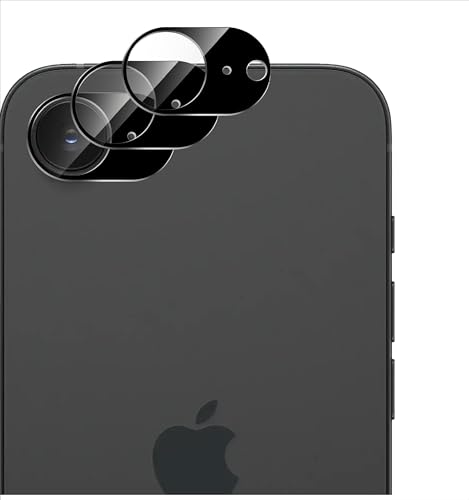 GIOPUEY 2 Stück [Kompletter Schutz] Kameraschutz Kompatibel mit iPhone 16e, HD Glas Schutzfolie [Anti Fingerabdruck] Camera Protector für iPhone 16e von GIOPUEY