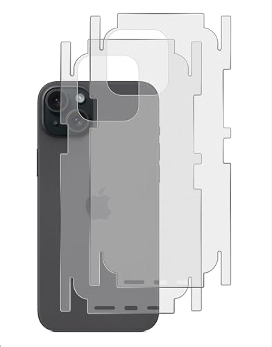 GIOPUEY[2 Stück Rückseite Folie Kompatibel mit iPhone 12, iPhone 12 Rückseite Schutzfolie, Weiches TPU, Dünn, Matte Textur, Schützende Grenze - Translucent von GIOPUEY