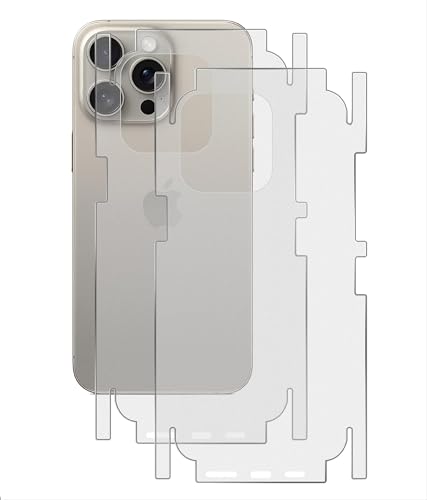 GIOPUEY[2 Stück Rückseite Folie Kompatibel mit iPhone 13 Pro, iPhone 13 Pro Rückseite Schutzfolie, Weiches TPU, Dünn, Matte Textur, Schützende Grenze - Translucent von GIOPUEY