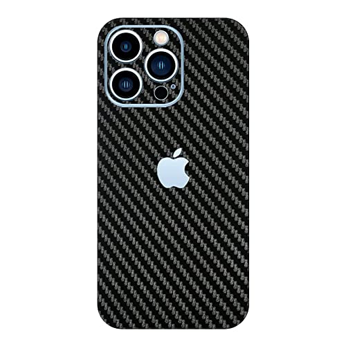 GIOPUEY[2 Stück Rückseite Folie Kompatibel mit iPhone 14 Pro, iPhone 14 Pro Rückseite Schutzfolie, Kohlefaser-Textur, Matte Textur, Anti-Fingerabdruck, Anti-Kratzer - Black von GIOPUEY