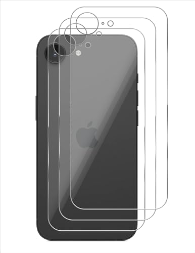 GIOPUEY [3 Stück Rückseite Folie Kompatibel mit iPhone 16e, Ultra Dünn Flexibles TPU, Kratzfest, Kompatible Hülle, ölbeständig, Glatt - Transparent GIOPUEY [3 Stück Rückseite Folie Kompatibel mit iPhone 16e, Ultra Dünn Flexibles TPU, Kratzfest, Kompatible Hülle, ölbeständig, Glatt - Transparent von GIOPUEY
