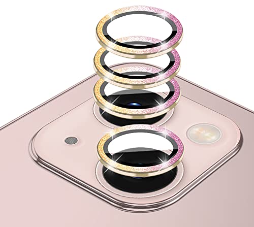 GIOPUEY [4 Stück Kamera Schutzfolie Kompatibel mit iPhone 14, iPhone 14 Plus Kameraschutz, Bling Pulver Diamant, Glänzend, Elegant, Colorful von GIOPUEY