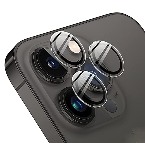 GIOPUEY 4 Stück [Kompletter Schutz] Kamera Schutzglas Kompatibel mit iPhone 14 Pro Max, HD Glas Schutzfolie [Anti Fingerabdruck] Camera Protector für iPhone 14 Pro von GIOPUEY