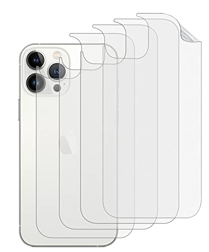GIOPUEY[4 Stück Rückseite Folie Kompatibel mit iPhone 14 Pro, iPhone 14 Pro Rückseite Schutzfolie, Weiches TPU, Dünn, Matte Textur, Anti-Fingerabdruck, Glatt - Translucent von GIOPUEY