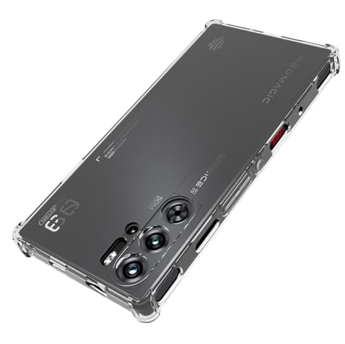 GIOPUEY Clear Hülle Kompatibel mit Nubia Red Magic 9 Pro, Ultra Dünn TPU Case, Luftpolsterschutz, [Nicht Leicht zu Vergilben] Stoßfest Hülle - Transparent von GIOPUEY