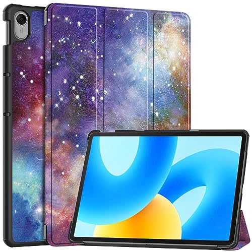 GIOPUEY Hülle Kompatibel mit Huawei MatePad 11.5 2023, Flip Case [Bracket-Funktion] 360° Schutz - Galaxy von GIOPUEY