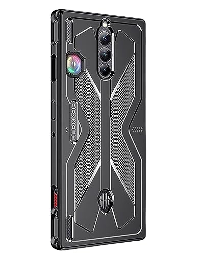 GIOPUEY Hülle Kompatibel mit Nuiba Red Magic 8S Pro, TPU-Material Weich Ultradünn Case Cover, Slim Fit Wärmeableitung Handyhülle [Abriebfest] [rutschfest] - Schwarz von GIOPUEY