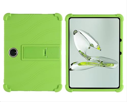 GIOPUEY Hülle Kompatibel mit OnePlus Pad GO - mit Ständer - Weiche TPU Silikon Schutzhülle - Airbag Sturzschutz Case - Green von GIOPUEY