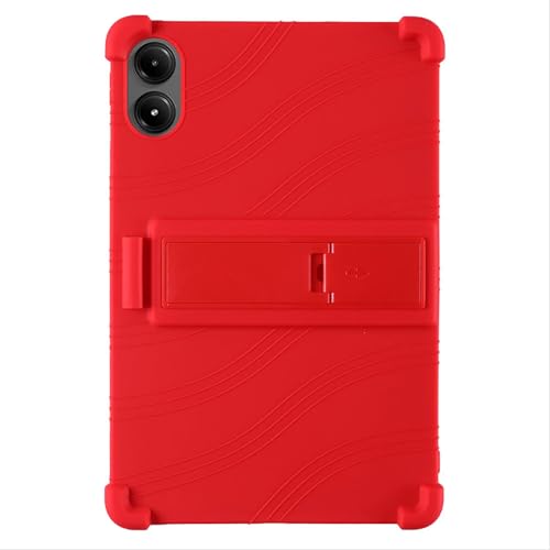 GIOPUEY Hülle Kompatibel mit Redmi Pad Pro 12.1 - mit Ständer - Weiche TPU Silikon Schutzhülle - Airbag Sturzschutz Case - Red GIOPUEY Hülle Kompatibel mit Redmi Pad Pro 12.1 - mit Ständer - Weiche TPU Silikon Schutzhülle - Airbag Sturzschutz Case - Red von GIOPUEY