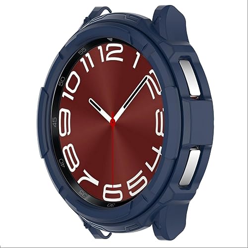 GIOPUEY Hülle Kompatibel mit Samsung Galaxy Watch 6 Classic 47mm, Weich und leicht Premium TPU Silikon Schutz Case Cover Schutzhülle - Blue von GIOPUEY