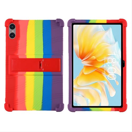 GIOPUEY Hülle Kompatibel mit Teclast T40 Air/T40 HD - mit Ständer - Weiche TPU Silikon Schutzhülle - Airbag Sturzschutz Case - Colorful von GIOPUEY