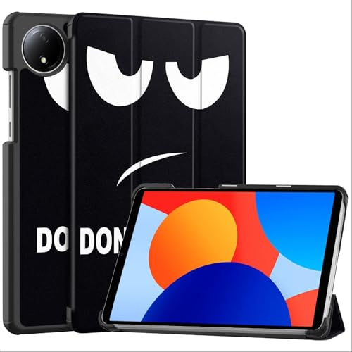 GIOPUEY Hülle Kompatibel mit Xiaomi Redmi Pad SE 8.7, Flip Case [Bracket-Funktion] 360° Schutz - Don`T Touch ME von GIOPUEY