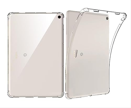 GIOPUEY Hülle für Google Pixel Tablet, Weiche TPU Rückenschale, Dünne Abdeckung, Airbag Schutz, Case Kompatibel mit Google Pixel Tablet-Transparentes von GIOPUEY