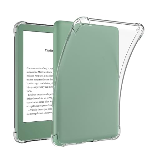 GIOPUEY Hülle für Kindle 2024, Weiche TPU Rückenschale, Dünne Abdeckung, Airbag Schutz, Case Kompatibel mit Kindle 2024-Transparentes von GIOPUEY